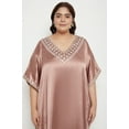 thumbnail image 2 of Oussum Plus Size Embroidered Kaftan Dresses for Women Long Solid Caftan Dress, 2 of 8