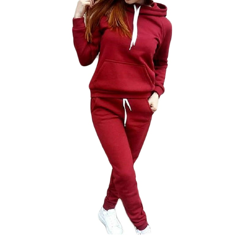 Hue velour women's online hoodie set