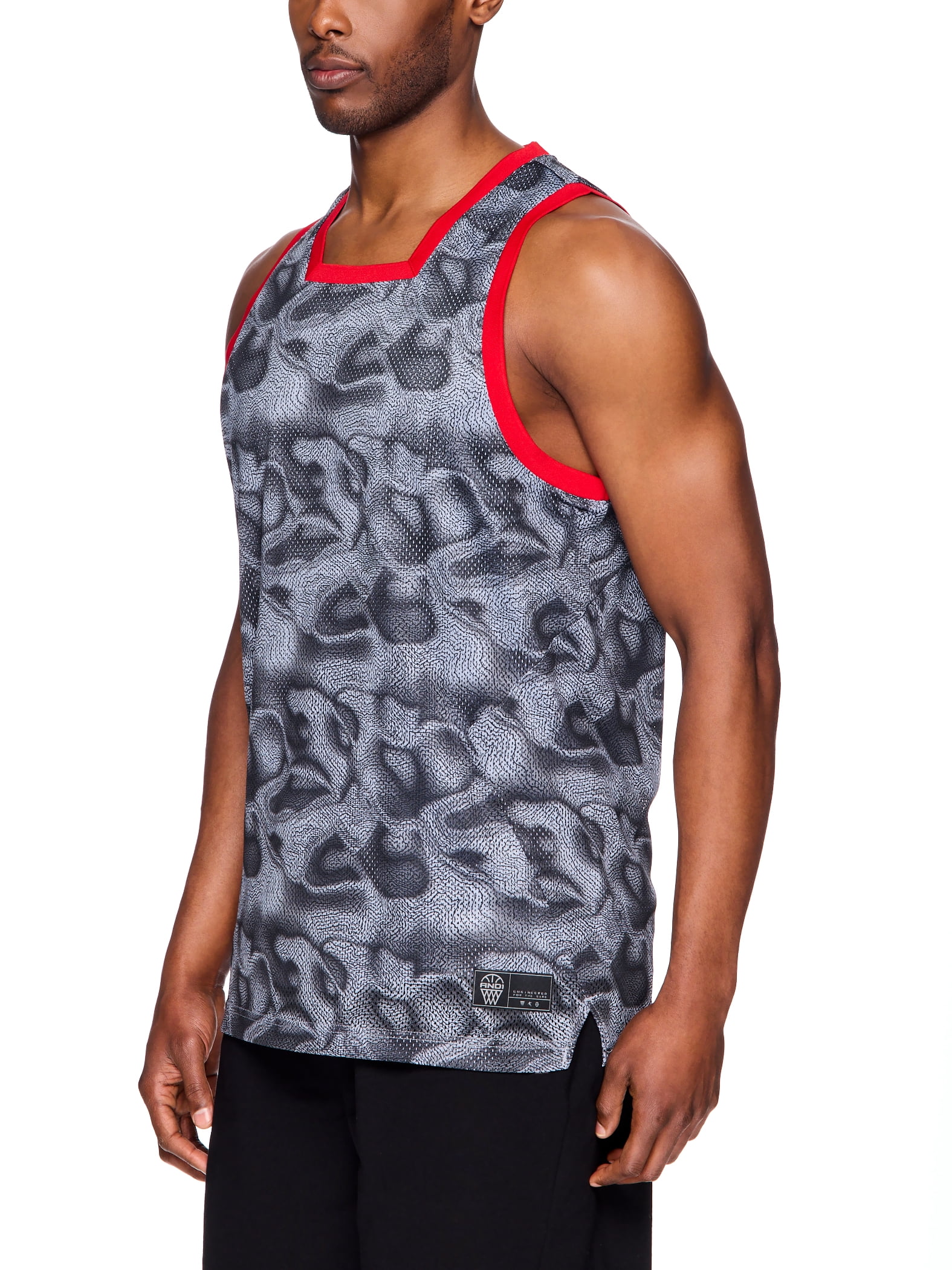 AND1 Men's and Big Men's Wraparound Basketball Tank Top, Sizes S-3XL