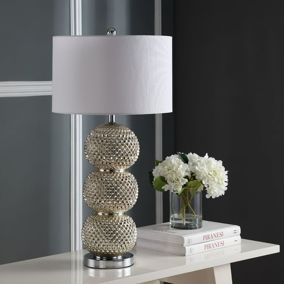 Safavieh Darcia Modern Glam 31 in. H Table Lamp, Chrome