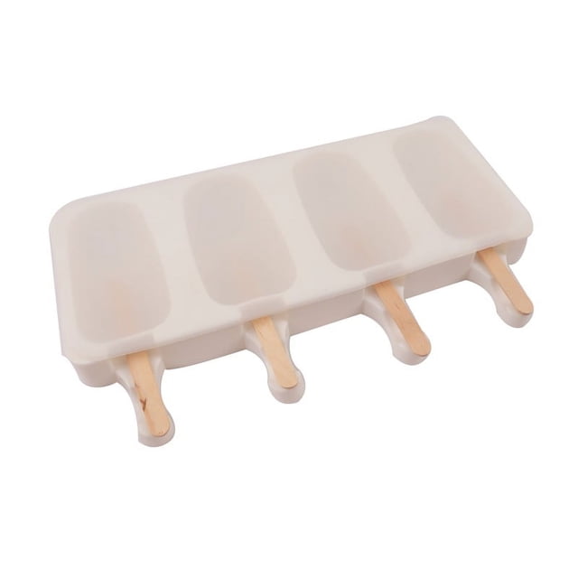 Moldes de silicona para helado, juego de 8 moldes para paletas, grado alimenticio, sin BPA, para niños, adultos, postre, chocolate, bricolaje (con 100 palitos de madera)