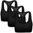 thumbnail image 1 of Sujetador deportivo Mirity Racerback High Impact Workout Gym Black XL, 1 of 4