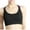 Black, variant on Yyeselk Sports Bras for Women Seamless No Underwire Bra Cross Back Full Coverage Breathable Running Bra Women Yoga Bra Black L