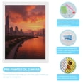 thumbnail image 3 of Diamond Art Kits for Adults, Sunset Over City Skyline River 5D Diamond Painting Kits for Adults Beginners, DIY Full Drill Diamond Painting, Gem Art and Crafts 12x16, 3 of 7