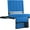 Blue, variant on BEATS Stadium Seats with Back Support Bleacher Chairs with Back and Cushion Thick Padded Bleacher Seats Includes Shoulder Strap