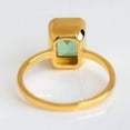thumbnail image 6 of LATELIERDBIJOUX Green Emerald Wedding Ring / Promise Gift for her / 1.5 Ct Color Gemstone / 8x6mm Bezel Set Jewelry / Solitaire Minimalist Ring, 6 of 6