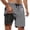 Grey, variant on Kcolen Mens 5 Inch Swim Trunks Green High Elastic Waist Board Shorts Loose Funny Mens Swim Trunks Compression Liner Beach Summer Men Swim Brief