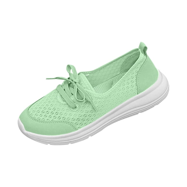Zapatillas planas transpirables de malla tejida para mujer, zapatos casuales antideslizantes de moda para caminar, mocasines cómodos de suela suave sin cordones, zapatillas de tenis