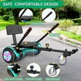 thumbnail image 6 of LIEAGLE Hoverboard Go Kart Combo, 6.5" Two Wheel Self Balancing Scooter with Seat Attachment & LED Lights, Suit for Adults and Kids, 6 of 8