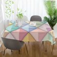 thumbnail image 3 of Yayeee Tablecloths 60" x 120" Rectangle Wrinkle Resistant Party Table Cover, Colorful Geometric, 3 of 8
