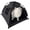 Cat Tent· Black, variant on Pozico 2-in-1 Wooden Pet Tent and Hammock, Quick Assembly Portable for Cats Small Pets Indoor Outdoor, White Diamond Pattern