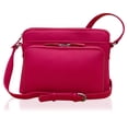 thumbnail image 1 of ili New York Bolsos cruzados de cuero genuino para mujer - Organizador de bolso de hombro con bloqueo RFID premium con correa ajustable, 1 of 5