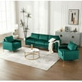 thumbnail image 4 of Dinosisco Accent Armchair for Living Room, Modern Upholstered Club Chair in Green Velvet, 4 of 6
