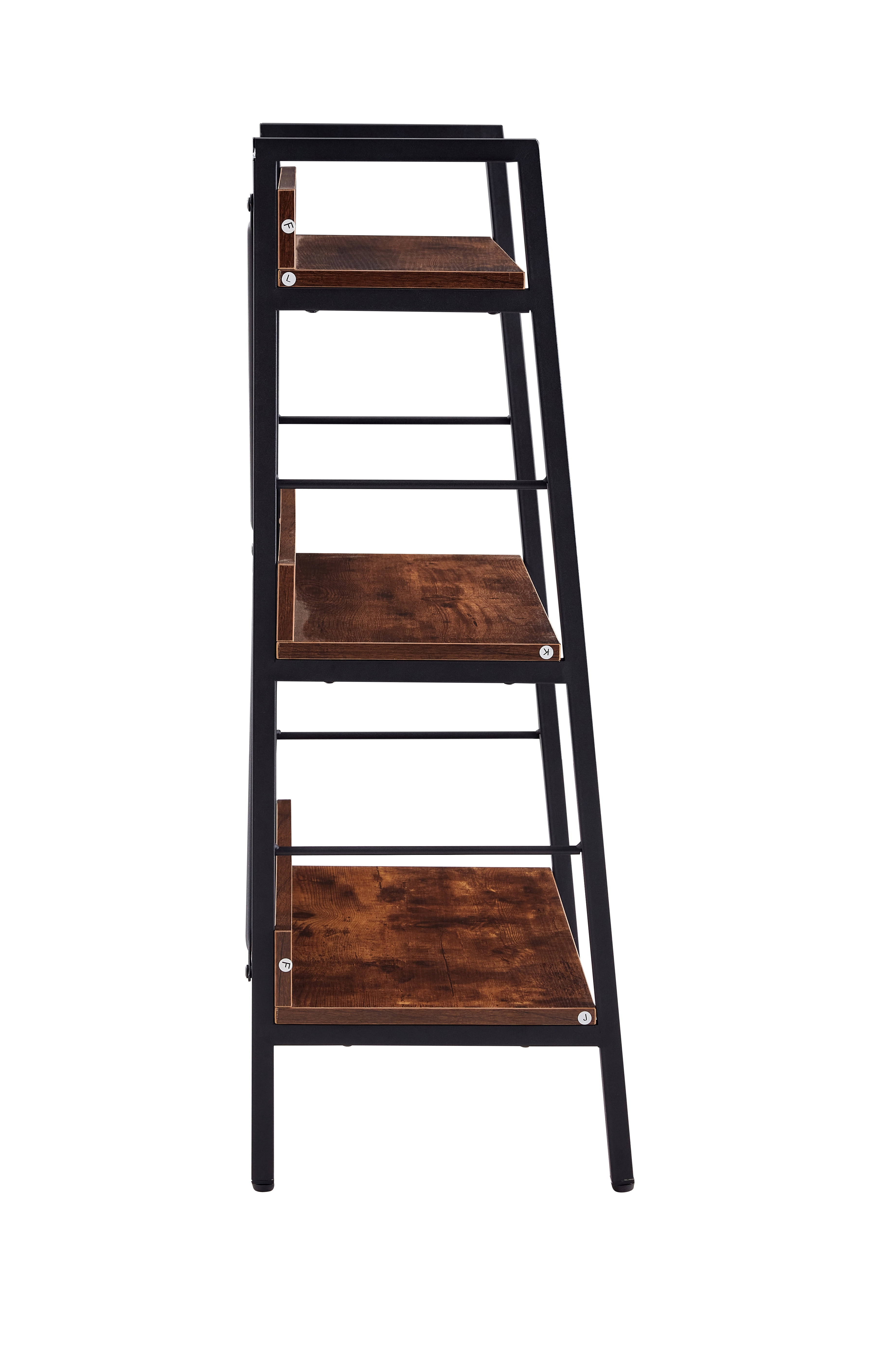 Private Jungle 3-Tier Bookshelf, Vintage Standing Storage Shelf, Display Shelving Units Metal Book Shelves,Rustic Brown Private Jungle 3-Tier Bookshelf, Vintage Standing Storage Shelf, Display Shelving Units Metal Book Shelves,Rustic Brown