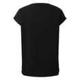thumbnail image 5 of Tops for Women Trendy Rayon Women Shirts Shirts for Older Girl Casual Top V Neck T Long Sleeve Light T Fashion Long Sleeve Top Womens Button down Shirt Full Skirt V Neck Black L, 5 of 5