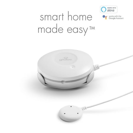globe electric - Wi-Fi Smart Water Leak Sensor - White