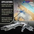 thumbnail image 4 of .8mm MINI GRAVITY FEED SPRAY GUN WITH .5mm & 1.0mm TIPS & Side Mounted CUP, 4 of 5