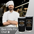 thumbnail image 3 of Chef Gifts for Men - Birthday/Christmas Gifts for Chef - Cooking Lovers Gift - Chef Gift for Dad/Grandpa/Husband, 20 oz Insulation Stainless Steel Tumbler, 3 of 6