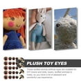 thumbnail image 2 of WASHWEPE 40Pcs Funny Toy Eyes for Diy and Crafts Decorative Plastic Eyes in Coffee, 2 of 6