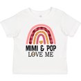 thumbnail image 3 of Inktastic Mimi and Pop Love Me Girls Granddaughter Rainbow Girls Toddler T-Shirt, 3 of 5