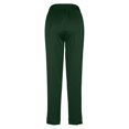 thumbnail image 3 of Satin Pants for Women Palazzo Pants Petite Plus Size Casual Solid High Waist Wide Leg Vacation Cropped Trousers Trendy Clothing Pull On with Pockets, 3 of 6