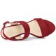 thumbnail image 4 of Women's Platform Heel Slingback Chunky Heels Sandals Red US 10/UK 8/EU 41, 4 of 6