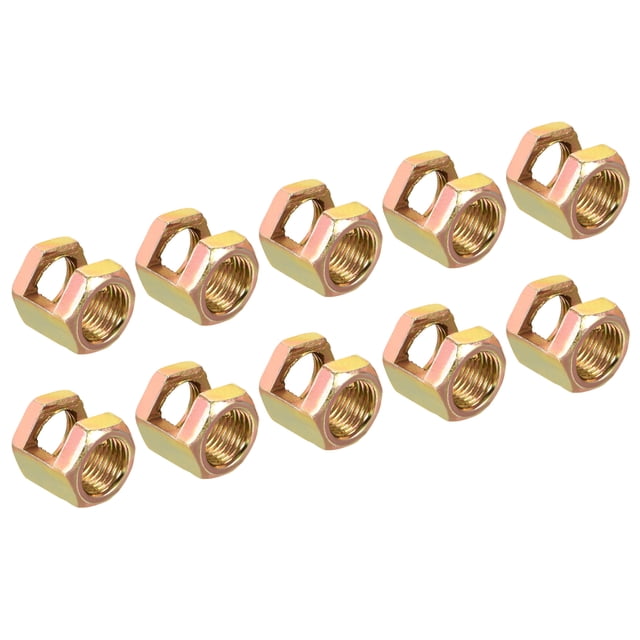 Unique Bargains M10 Thread 15mm Height Lamp Repair Parts Iron Hexagon Nut 10 Pack