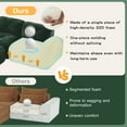 thumbnail image 5 of 141" Oversized Modular Sectional Sofa, L-Shaped Boneless Couch with Deep Seat, 5-Seater Velvet Cloud Couch with Ottoman for Living Room, Green, 5 of 9