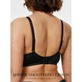 thumbnail image 3 of Deyllo Women Plus Size Push Up Bras Plunge V Neck Underwire Support Bras Smooth Seamless Black Bras Clothes Size 38DDD, 3 of 4