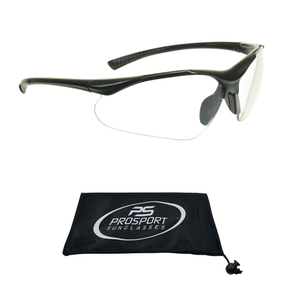 proSPORT Safety Readers Reading Glasses Wrap Men Women Clear NOT BIFOCAL