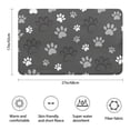 thumbnail image 3 of Grey Dog Paw Footprint Bathroom Rugs Mat,Non Slip Microfiber Bathroom Rug,Rubber Backing,Soft Bathroom Mats for Bathroom Floor,Tub and Shower,17x27in(43x68cm), 3 of 5