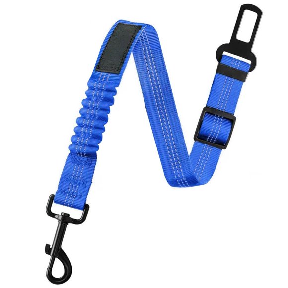 Cinturón de seguridad ajustable para perros Cinturón de seguridad de nailon para mascotas con amortiguador elástico Bungee Reflectante y duradero Arnés para perros