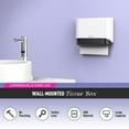 thumbnail image 2 of Dispensador de toallas de papel Bertreno Commercial, soporte de pared, blanco, 2 of 7