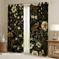 thumbnail image 2 of Castle Fairy Animal Bird Blackout Curtains Set of 2 (52x84 Each) for Teenagers,Chic Flower Window Curtains,Spring Graden Curtains and Drapes,Super Cozy Room Decor, 2 of 6
