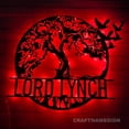 thumbnail image 2 of Craftnamesign Custom Tree Of Life Metal Wall Art LED Light, Custom Family Name Sign Home Decor, 2 of 5