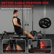 Mikolo Smith Machine Home Gym, 1800 LBS Multi-Functional Squat Rack with Lat Pull Down System, Workout Station with Weight Bar, Bend Peg and Other Functional Attachments