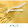 thumbnail image 3 of Pure Pima Cotton 3-Piece Duvet Cover Set – 800 Thread Count Luxury Bedding, Zipper Closure Alaskan King 120" x 132" - Gold, 3 of 4