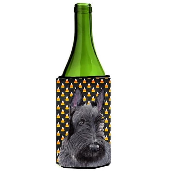 Scottish Terrier Candy Corn Halloween Portrait Wine Bottle  Hugger - 24 oz.
