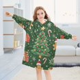 thumbnail image 5 of FORMRS Wearable Blanket Hoodie with Sleeves for Kids Cozy Flannel Sweatshirt, Christmas Tree, 5 of 7