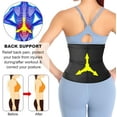 thumbnail image 4 of SHAPEVIVA Waist Trainer for Women Body Shaper With Double Wrap Belt Workout Sauna Trimmer Cincher Neoprene Exercise Corset (S-3XL), 4 of 6