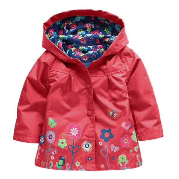 Giftesty Coat for Girls Clearance Girls Clothes Jacket Kids Raincoat Coat Hooded Outerwear