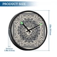 thumbnail image 3 of Indoor 12' Voice-Activated Luminous Decoration Wall Clock With LED Night Light Intricate Vintage Pattern, 3 of 8