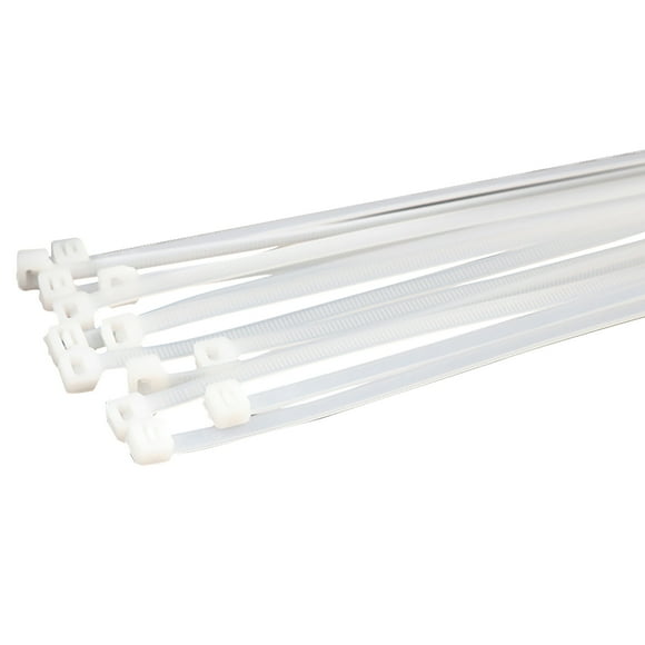 100pcs Self-Locking Nylon Ties Cable Ties Zip Ties 16 Inch 176lb Tensile Strength for Wire Organization Fixation Package(White) 10*400 national standard (width 9) full 100