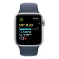 thumbnail image 3 of Apple Watch SE GPS (2da Gen) • Caja de aluminio color plata de 40 mm • Correa deportiva azul tormenta - M/L, 3 of 6