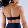 thumbnail image 1 of Sujetador deportivo sin costuras para mujer, espalda abierta, para yoga (negro, talla XS), 1 of 5