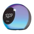thumbnail image 1 of iHome Radio despertador con altavoz Bluetooth y lámpara que cambia de color, carga USB y altavoz para el hogar, la oficina o el dormitorio (IBT29BX6), 1 of 5
