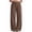 Brown #018, variant on Wide Leg Cotton Sweatpants Women Elastic Waisted Pants Baggy Straight Athletic Loose Casual Jogger Pants with Pockets, XL