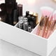 thumbnail image 4 of EeaseMX Caja de almacenamiento de 3 rejillas para brochas de maquillaje, soporte de escritorio para brochas, contenedor para lápices de cejas, color blanco, 4 of 8