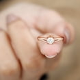 thumbnail image 5 of Rosec Jewels Certified Diamond Solitaire Ring with Split Shank for Women - HI-SI Quality, 18K Rose Gold, US 9.00, 5 of 7