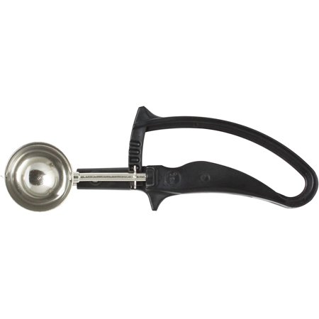 

TrueCraftware – 1 - ounce Stainless Steel Disher Size 30 Easy Grip Handle Black NSF Certified